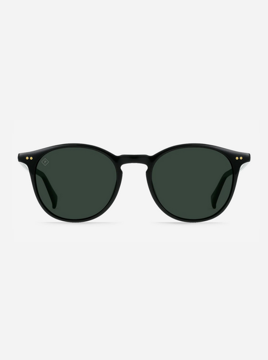 Basq Sunglasses - Recycled Black & Green Polarized