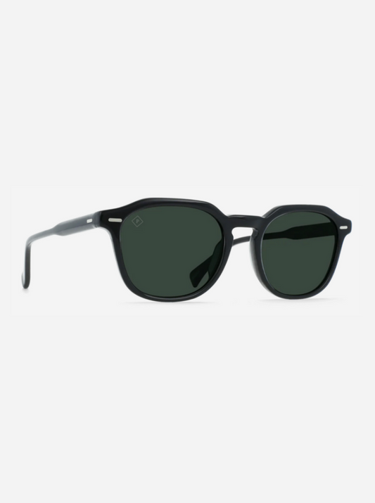Clyve Sunglasses - Recycled Black & Green Polarized