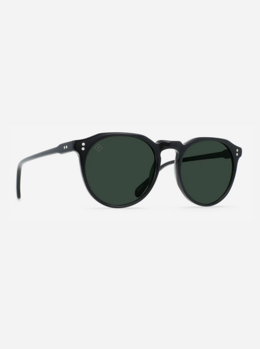 Remmy Sunglasses - Recycled Black & Green Polarized