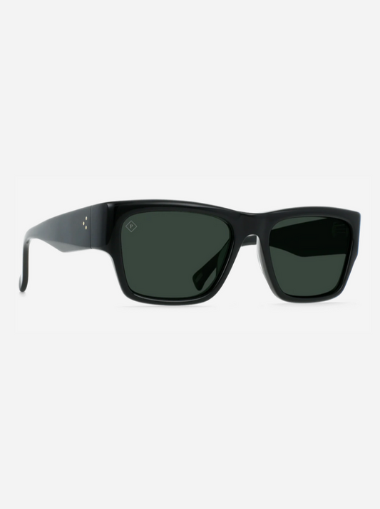 Rufio Sunglasses - Recycled Black & Green Polarized