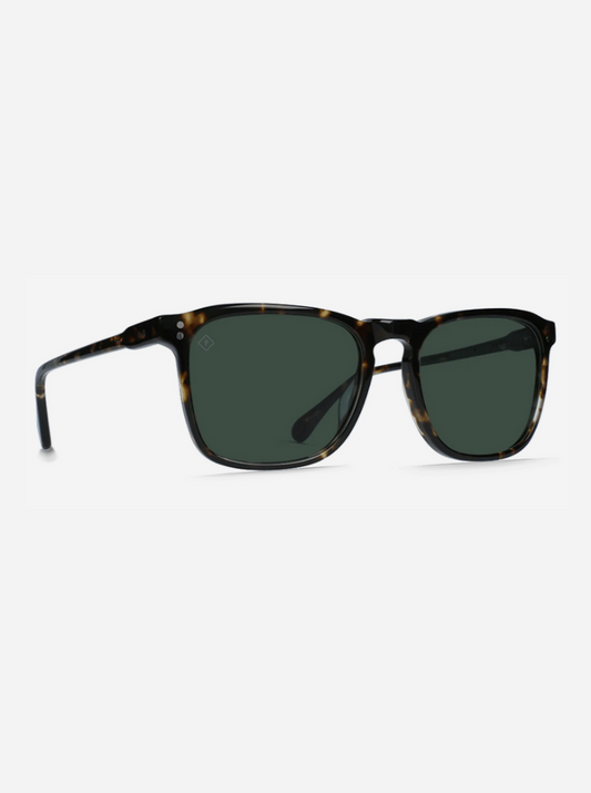 Wiley Sunglasses - Brindle Tortoise & Green Polarized