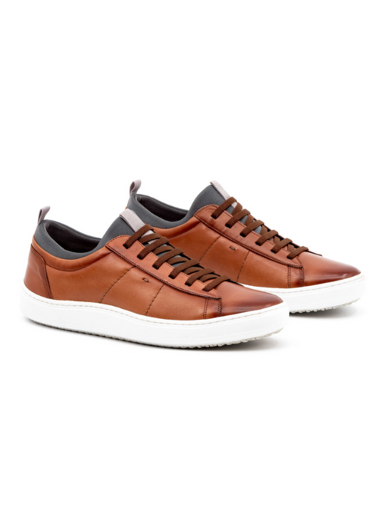 Cameron Sheep Skin Sneakers - Whiskey