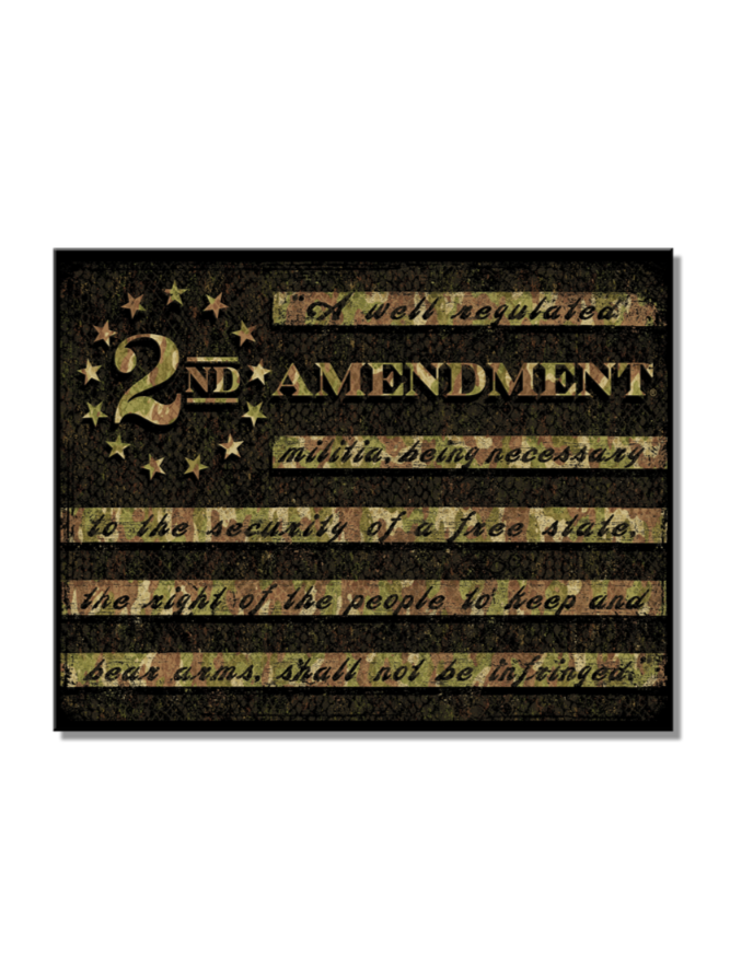 2nd Ammendment Camo Flag