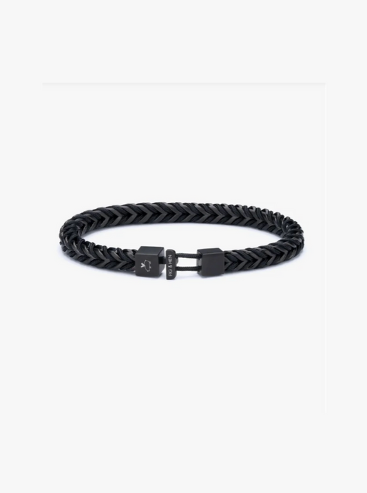 Catena Foxtail Bracelet - Black & Black