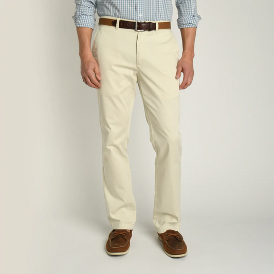 Classic Fit Gold School Chino Pants - Stone
