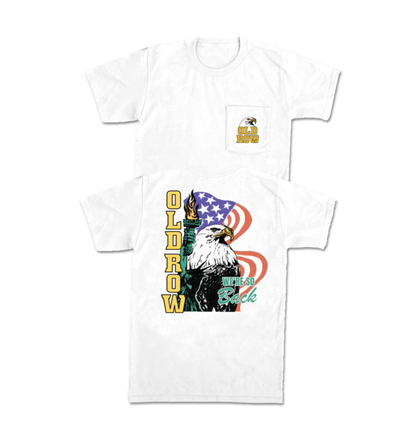We're Back Eagle Pocket Tee