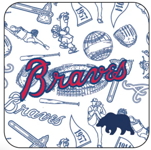 Braves Icon Printed Performance Polo