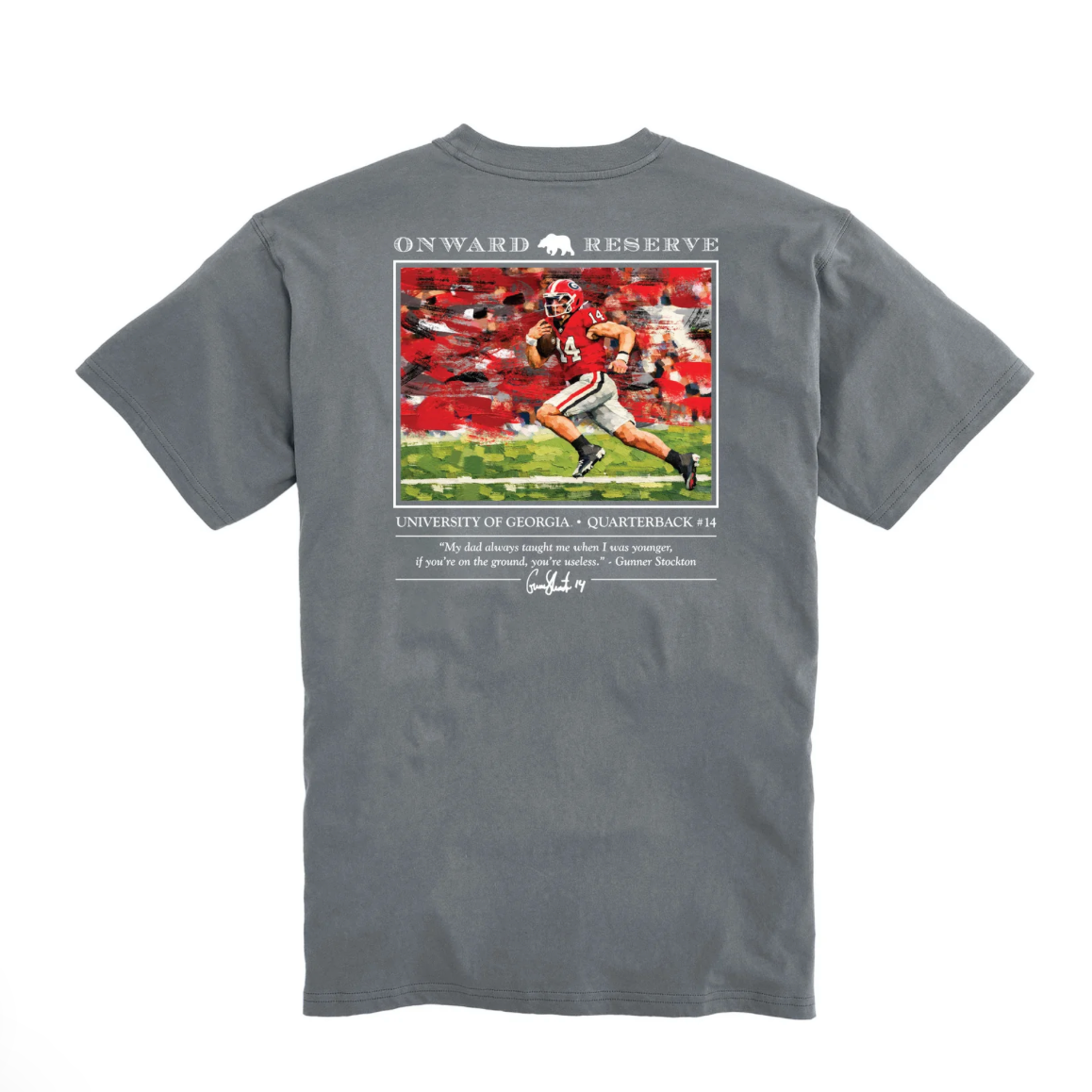 UGA Gunner Stockton #14 Tee