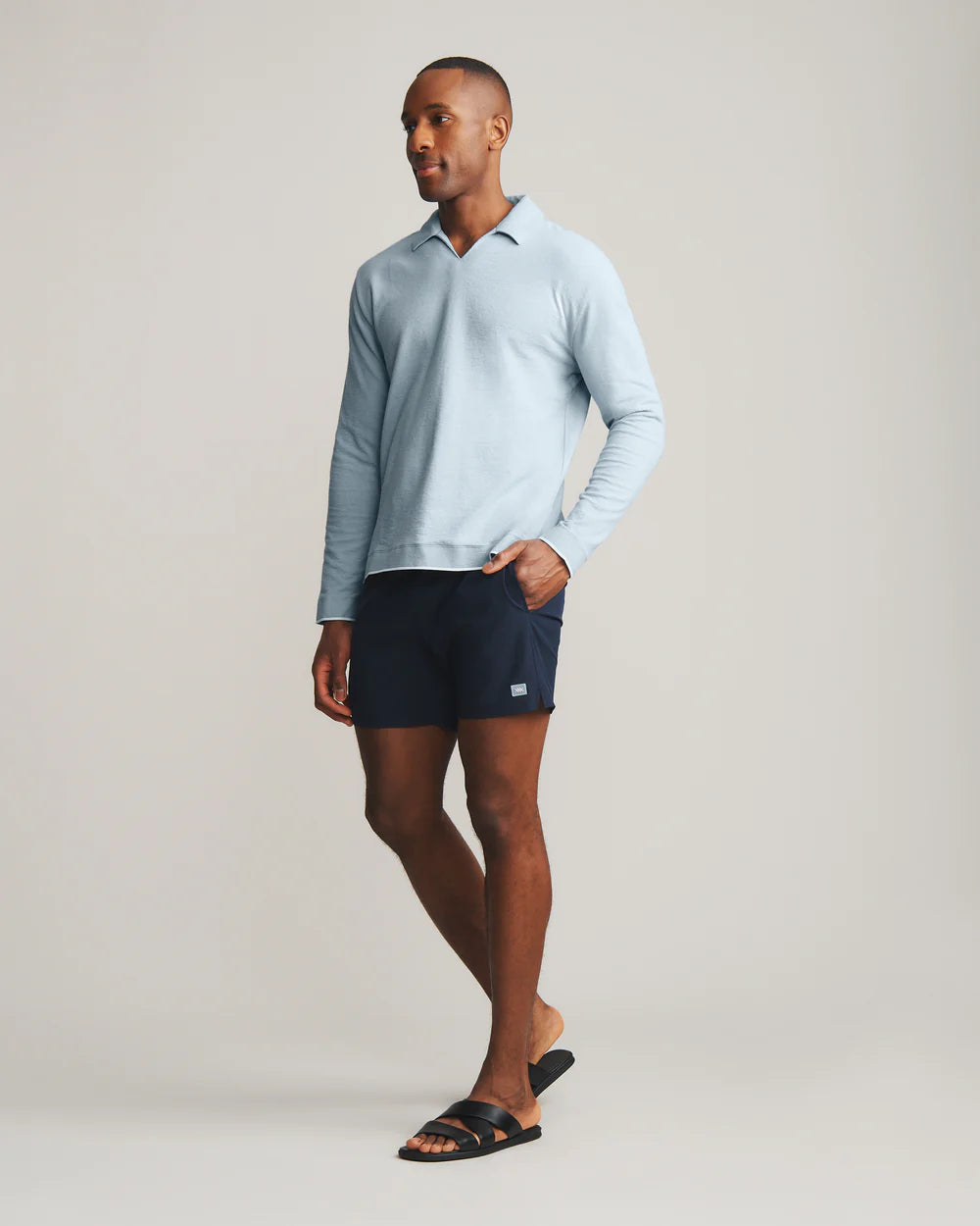 Seaside Terry Long Sleeve Polo
