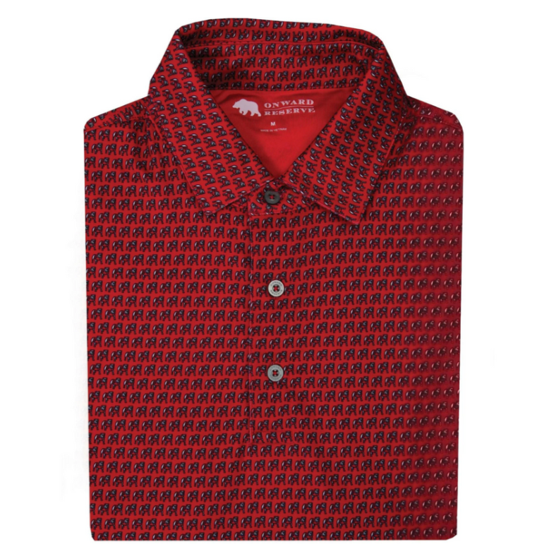 Standing Bulldog Printed Polo