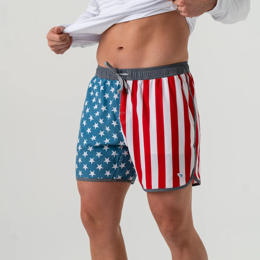 Burlebo swim trunks available at Rugged Refined