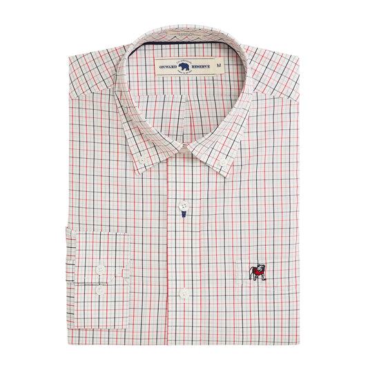 Standing Bulldog Tattersall Classic Fit Quad Woven