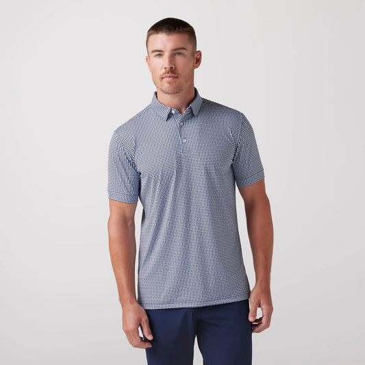 Versa SS Polo Navy Geo Dot