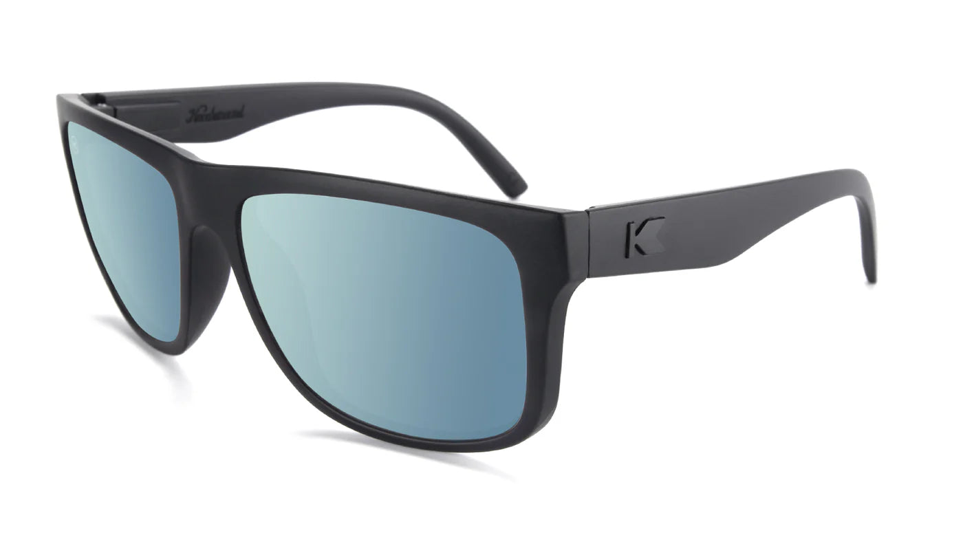 Torrey Pines Matte Black on Sky Blue Sunglasses