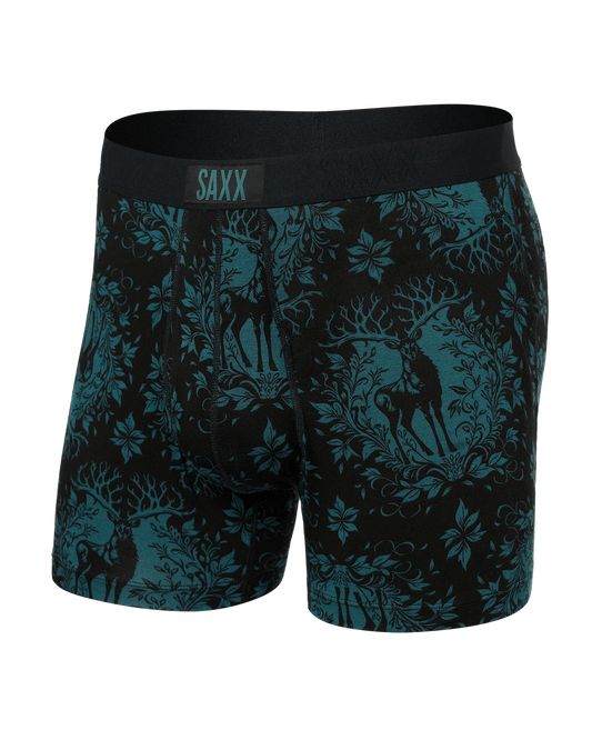 SAXX Super Soft Boxer Brief Fly- Deer Damask