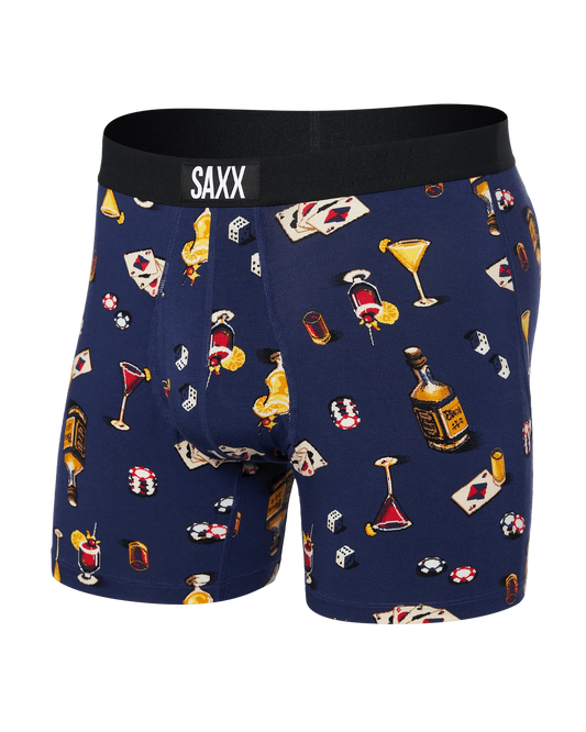 SAXX Super Soft Boxer Brief Fly Vice Squad- Astro Blue