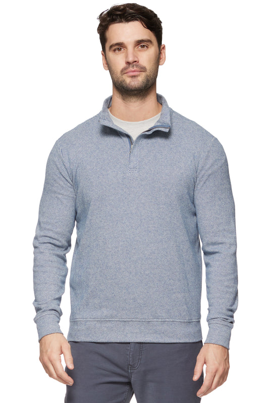 Flag & Anthem Hero Solid Twill 1/4 Zip Mock Neck
