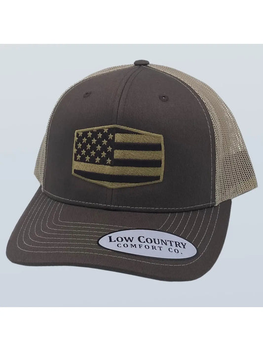 Freedom Series Flag Brown/Khaki Hat