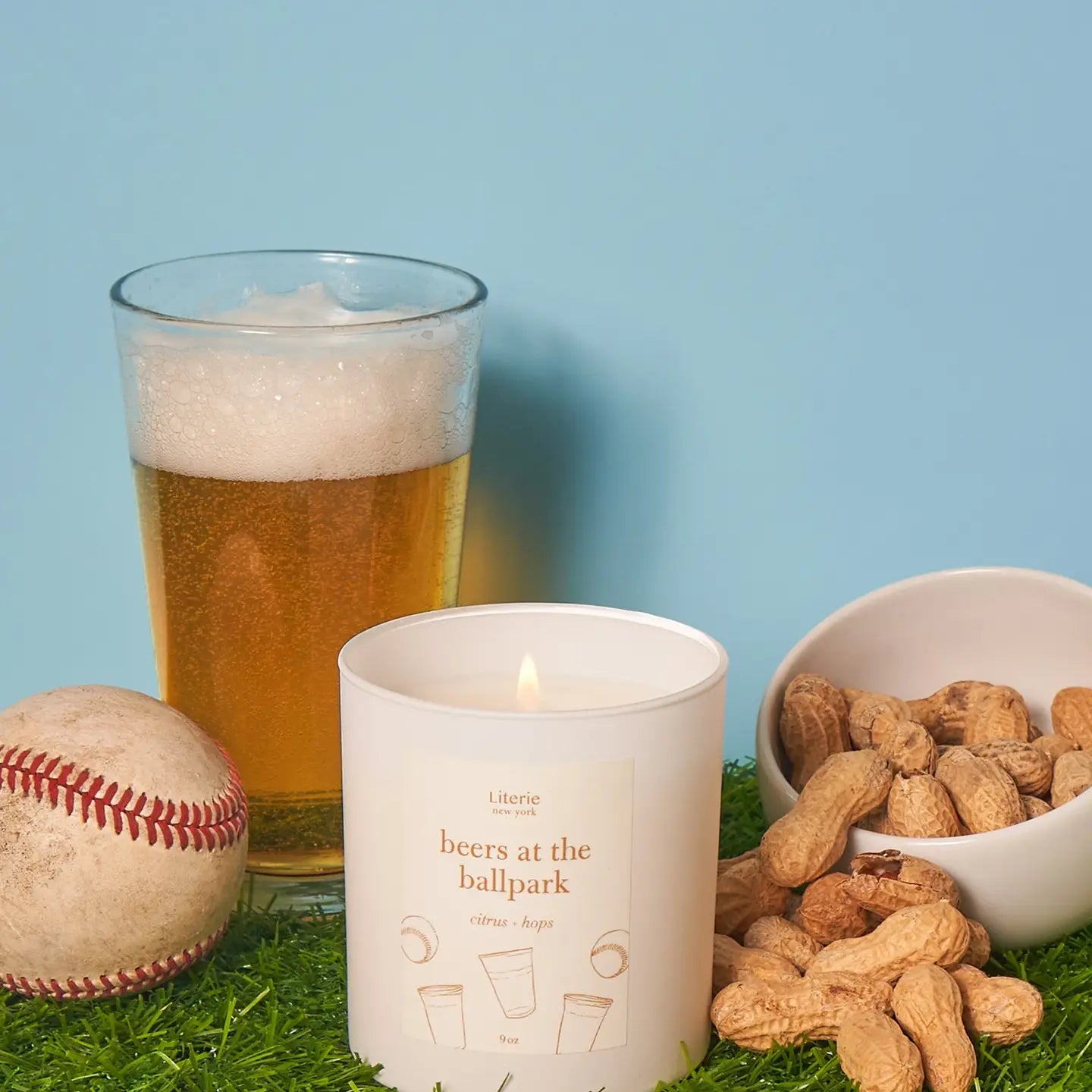 Beers at The Ballpark Candle