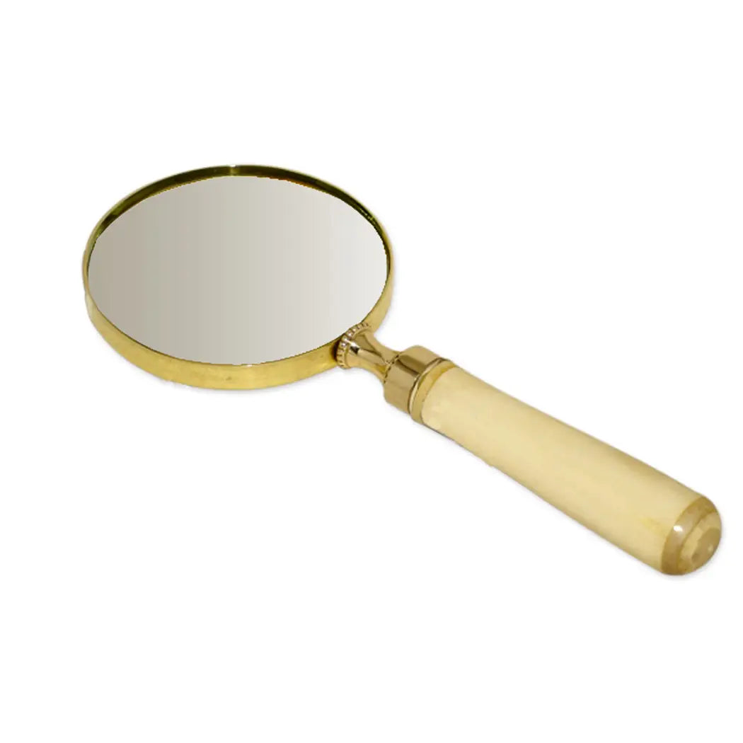 Brass Magnifier with Bone Handle