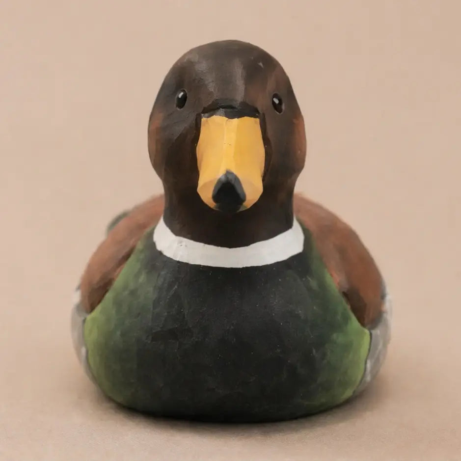 Basswood Duck Figurine