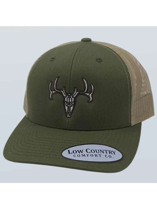 Shot Caller Deer Skull Moss/Khaki Hat
