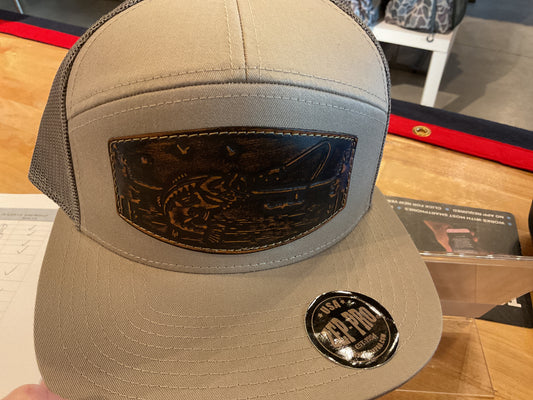 7 Panel Hat - Loden-Khaki BASS