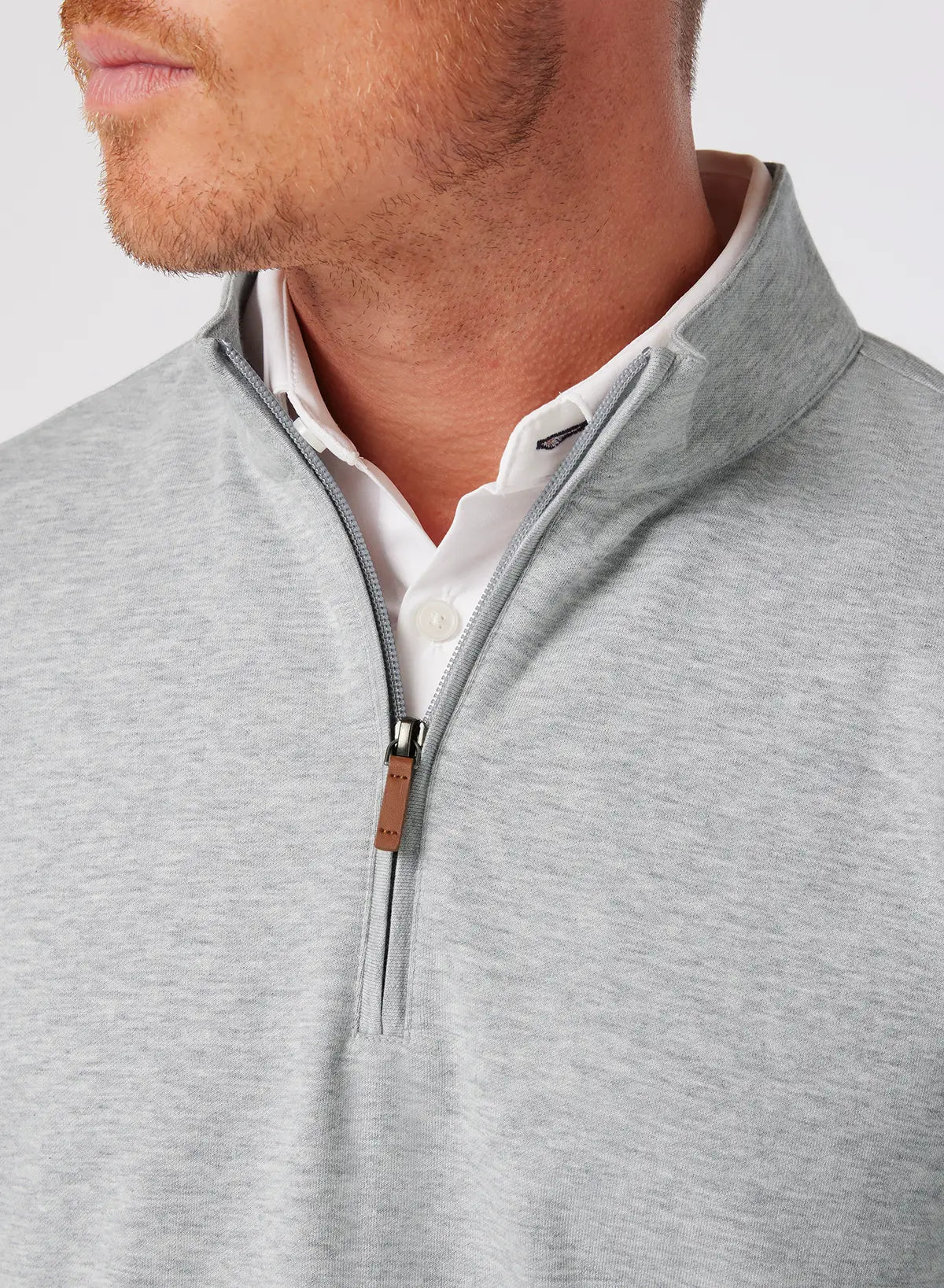 KPI Quarter Zip Silver Heather