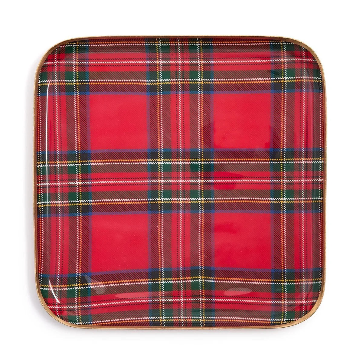 Decorative Tartan Metal Trays