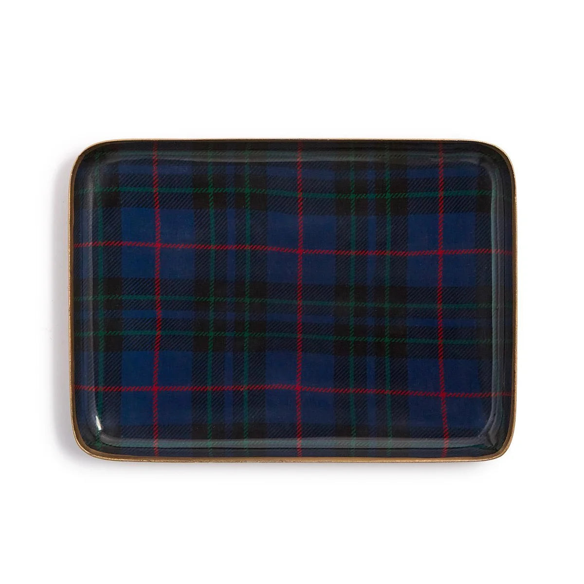 Decorative Tartan Metal Trays