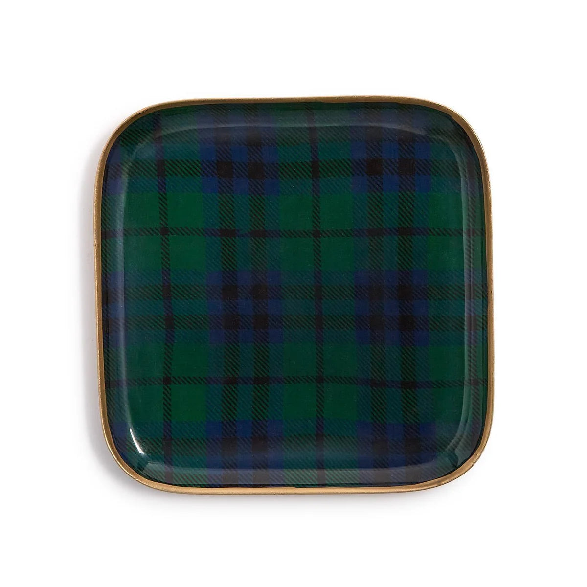 Decorative Tartan Metal Trays