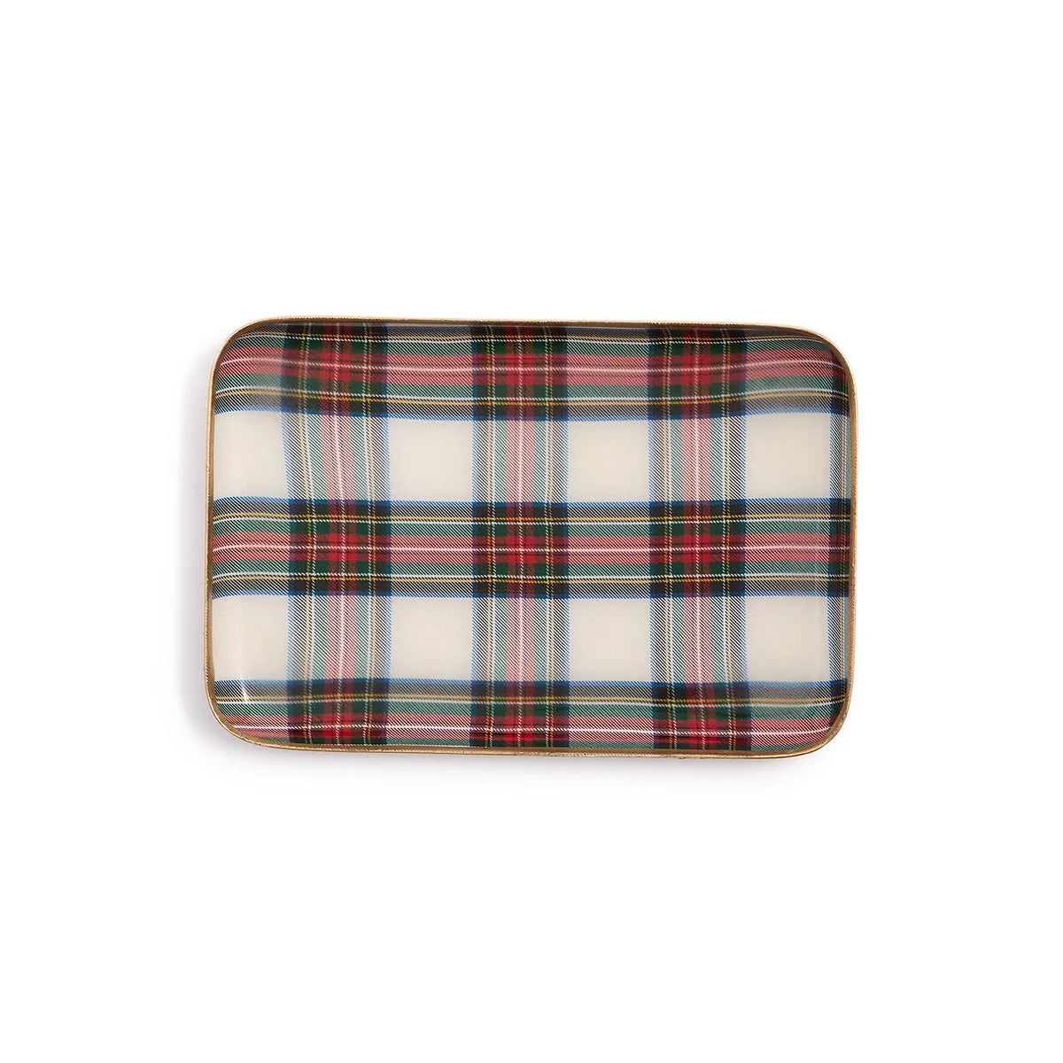 Decorative Tartan Metal Trays