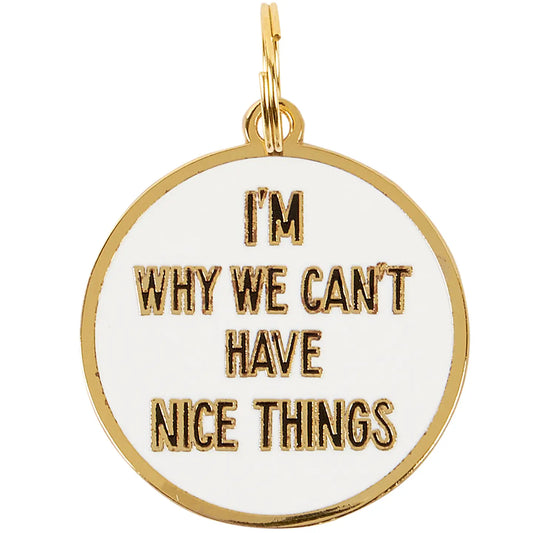 Nice Things Dog Collar Charm