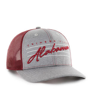 ALABAMA CRIMSON TIDE GRAY DOWNDRAFT 47 TRUCKER