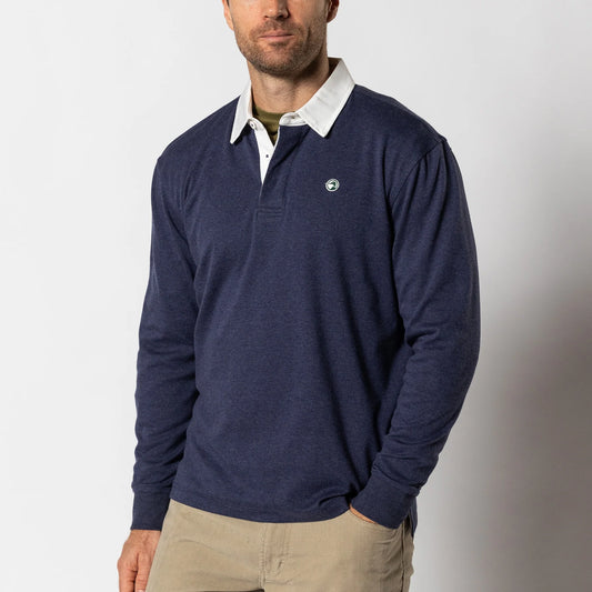 Duck Head Legacy Heathered Rugby Shirt