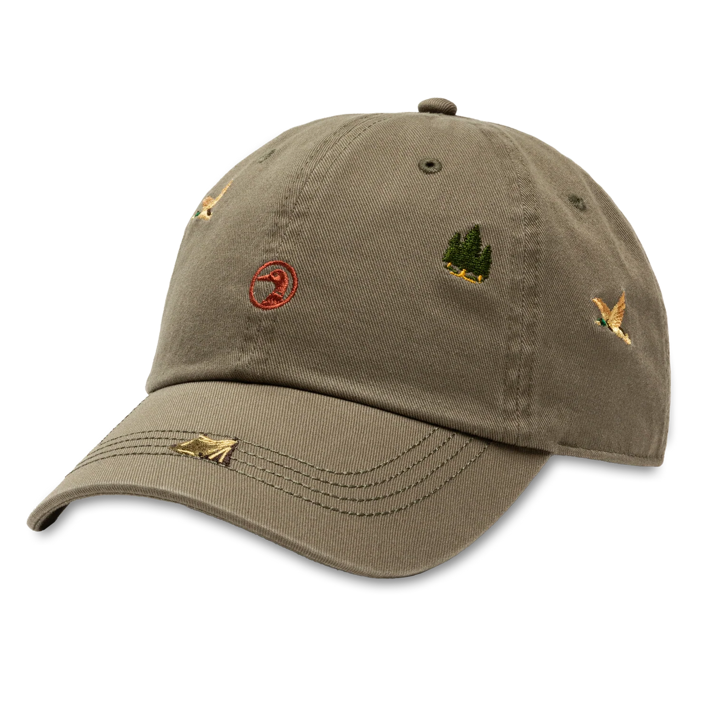 Duck Head All Over Embroidery Twill Hat