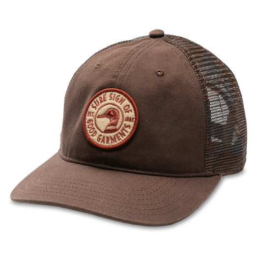 Duck Head Trucker Hat With Camo Mesh