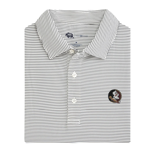 Collegiate Echo Stripe Performance Polo
