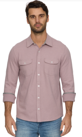 Hero Solid Twill Knit Flannel Shirt