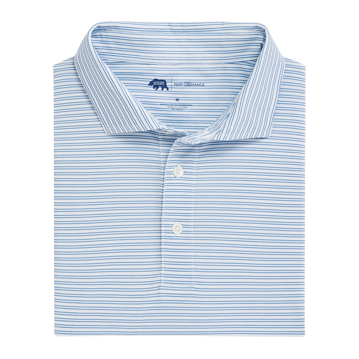 Pairing Stripe Performance Pique Polo