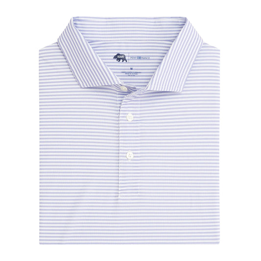 Echo Stripe Performance Pique Polo