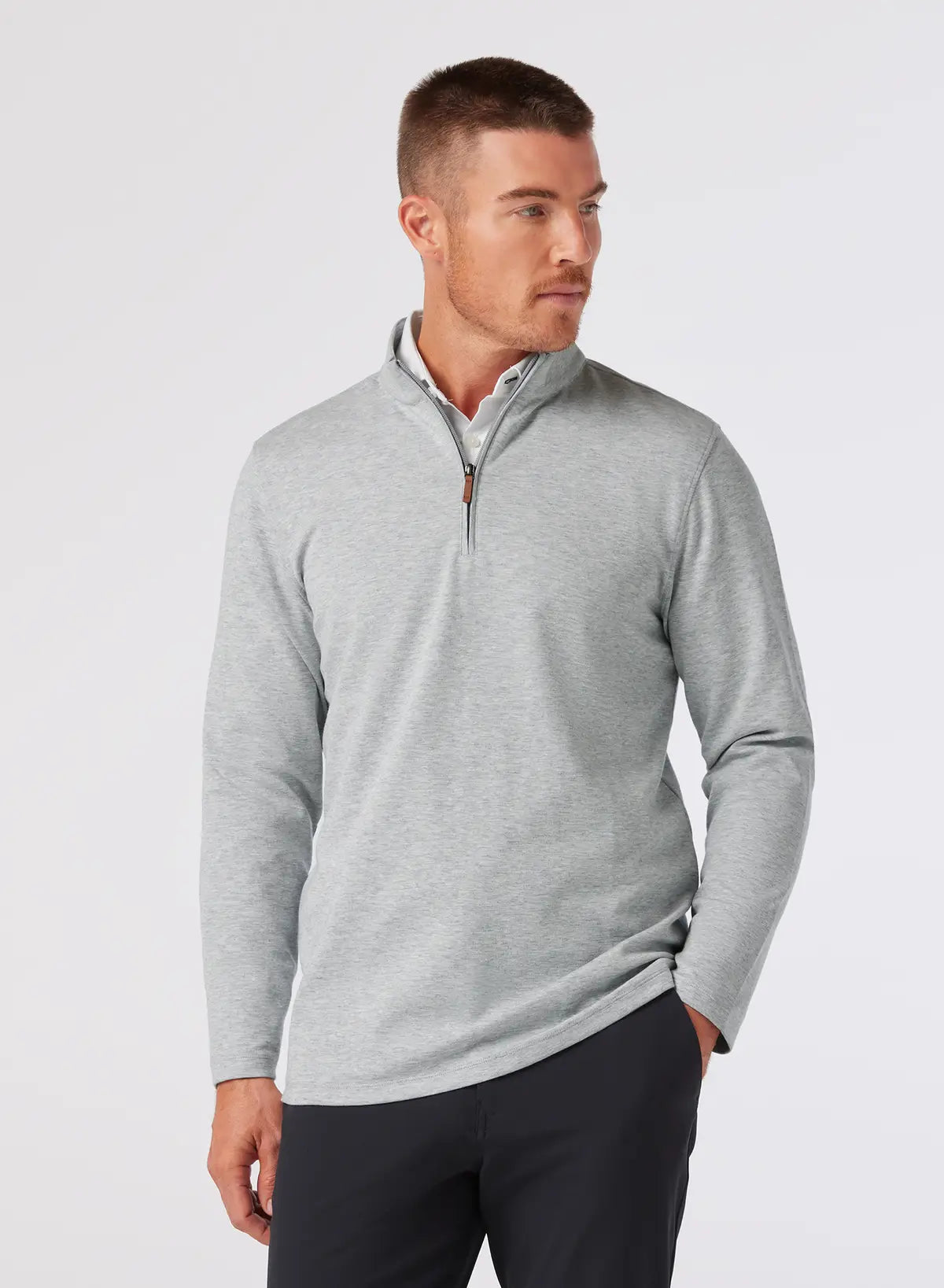 KPI Quarter Zip Cool Gray Heather