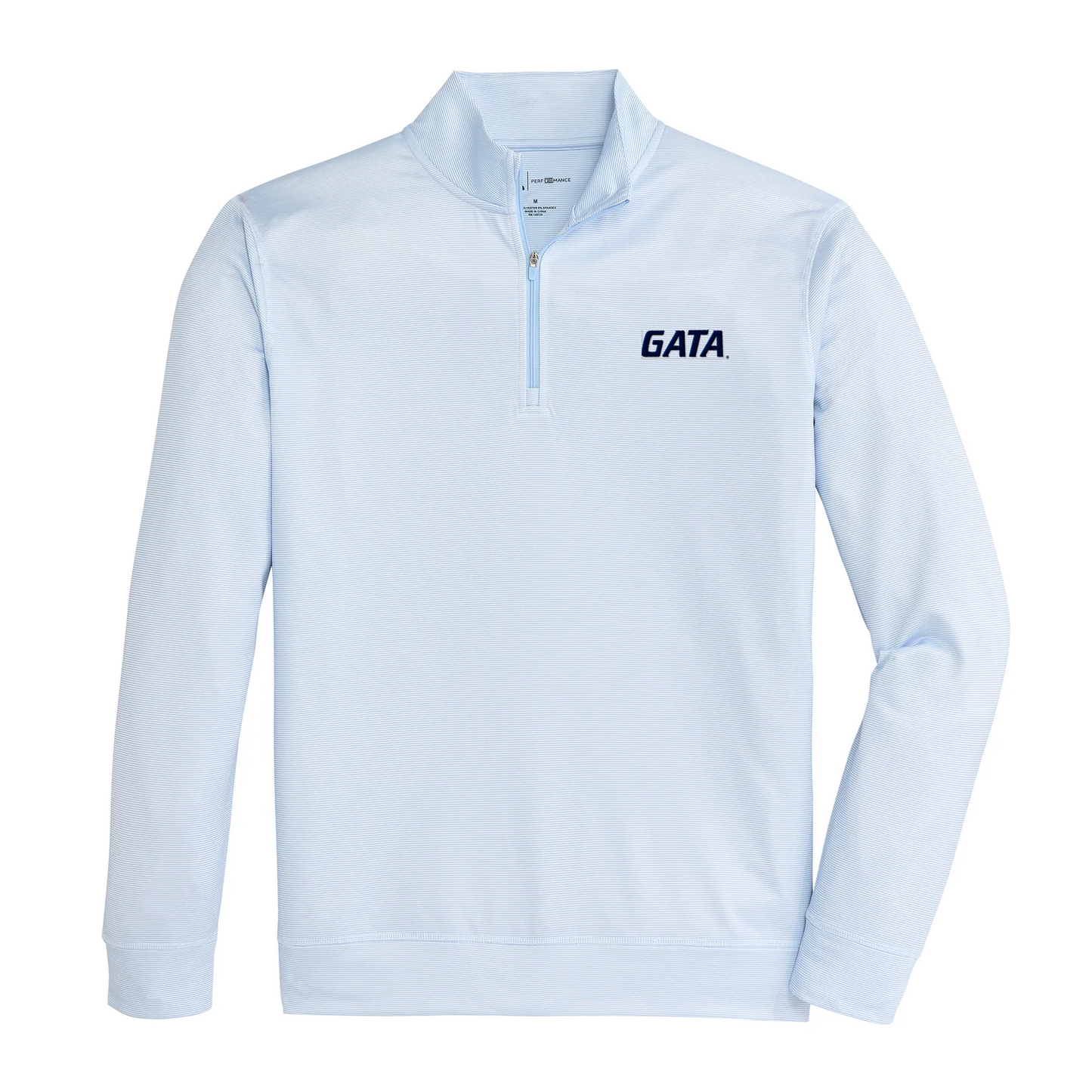 Georgia Southern GATA Hairline Stripe Printed Performance 1/4Zip