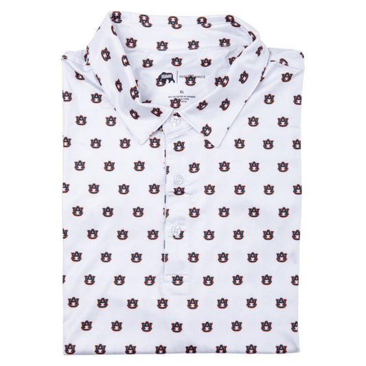 Auburn AU Printed Performance Polo