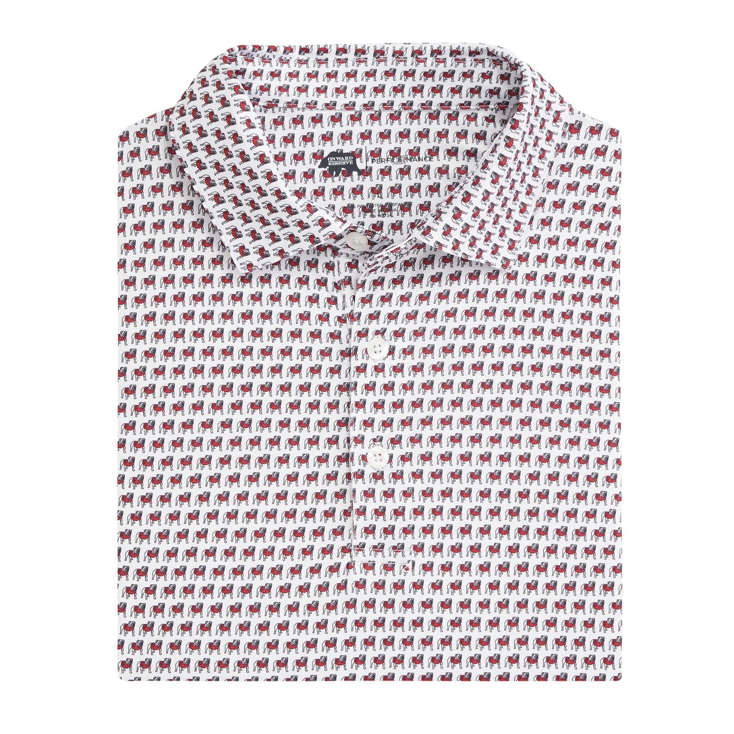 Standing Bulldog Printed Polo
