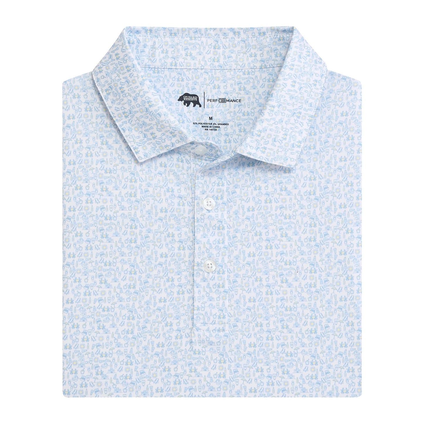 Beachcomber Printed Performance Polo