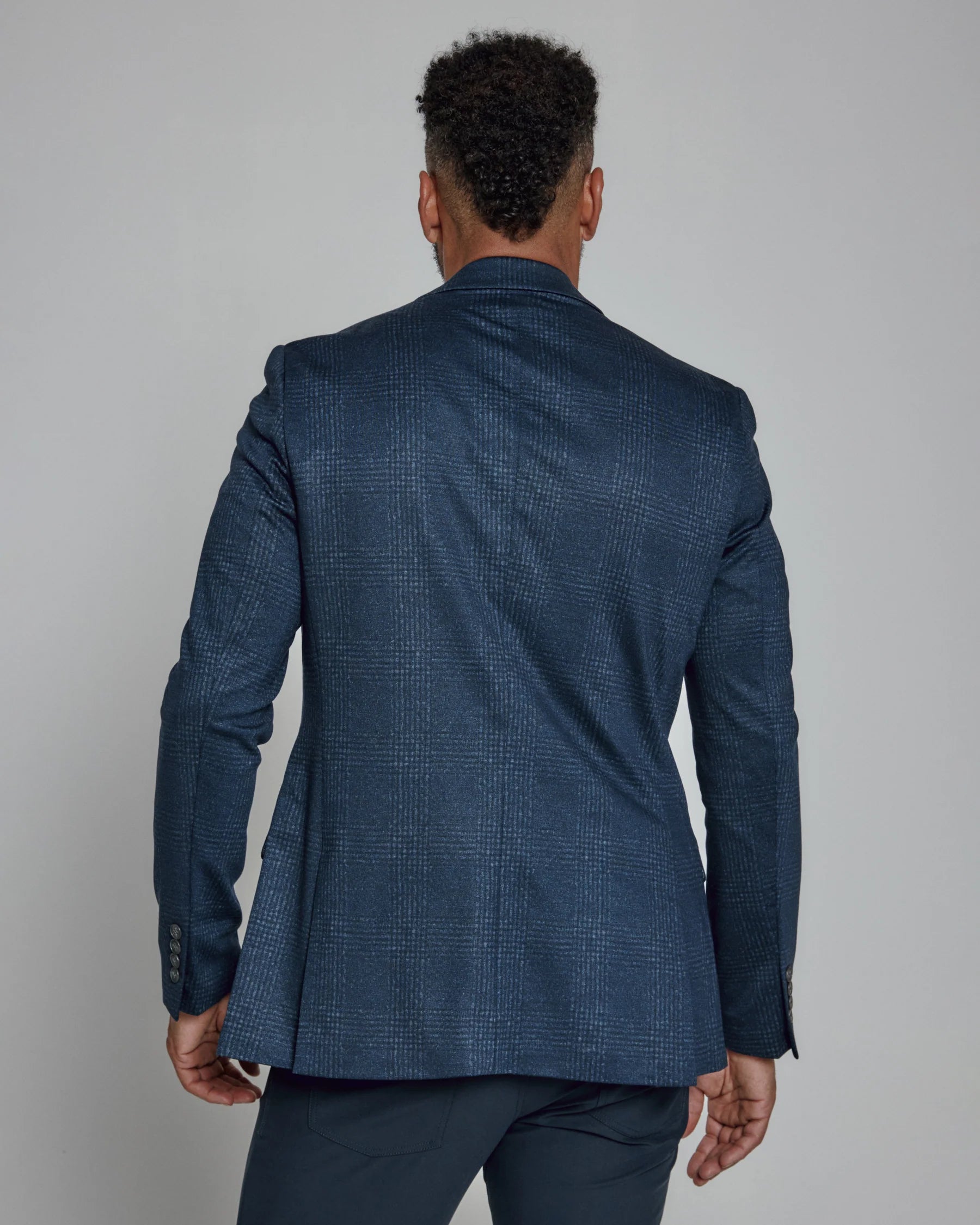 Navy Textured Blazer 