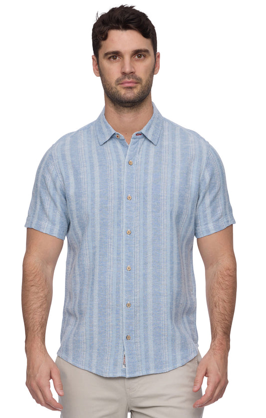 Perfect for beach days, getaways, and everything in between; our Oceanside Linen Shirt is your go-to for all-day comfort and effortless warm-weather style.