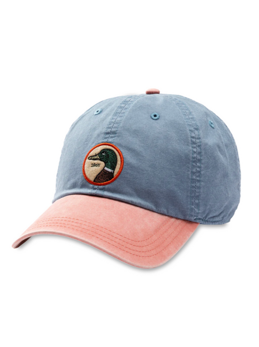 Duck Head Circle Patch Twill Hat - Stone Blue
