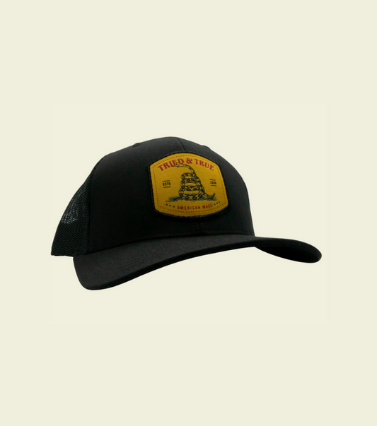 Gadsden Patch Trucker Hat - Black